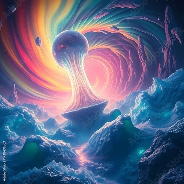 Obraz abstract blue background