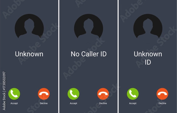 Fototapeta Phone mobile screen mockup interface. Smartphone ui template telephone home screen call display vector ui