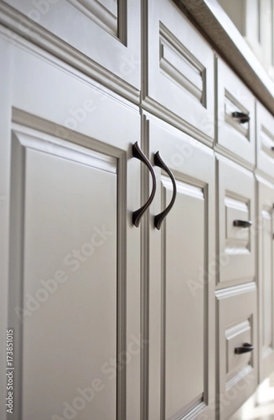 Obraz White Kitchen Cabinets