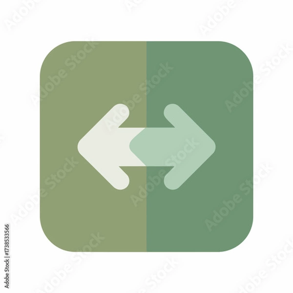 Fototapeta Minimal Share Arrow Clean UI Icon