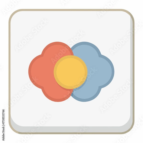 Fototapeta Sleek Share Icon in Muted Colors