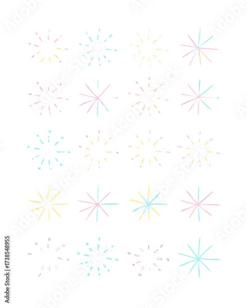 Fototapeta Starbursts pattern stars design starbursts background abstract design starbursts art pattern starbursts stars art