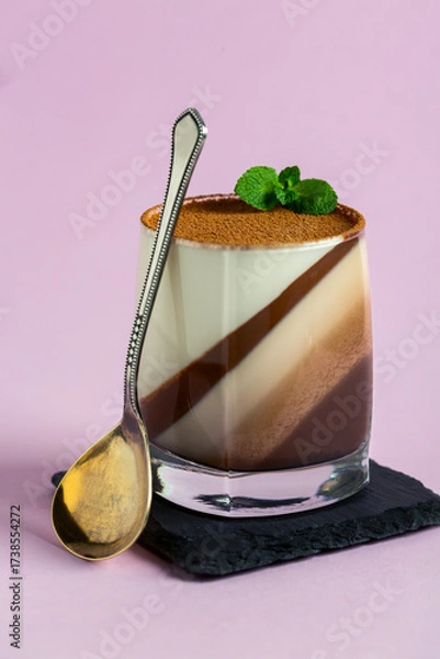 Obraz Italian dessert Panna Cotta.