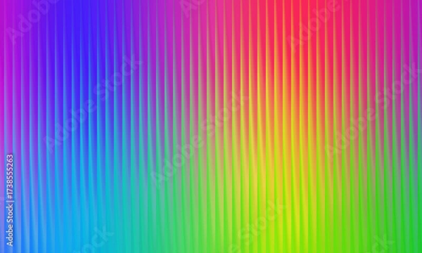 Fototapeta Vibrant rainbow gradient with vertical ribbed texture, abstract background background