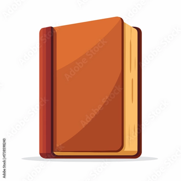 Obraz Clean Book Icon in Flat Style