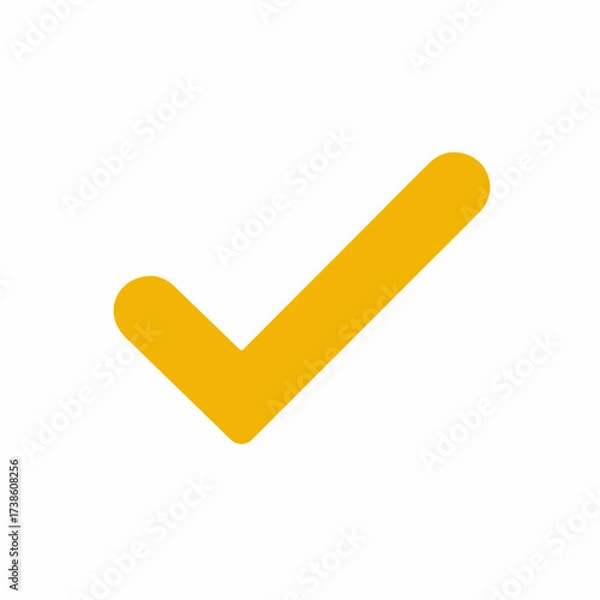 Obraz Simple checkmark icon in flat style