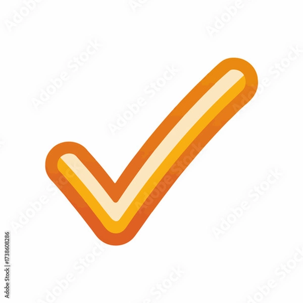 Obraz Simple Check Mark Symbol in Flat Style