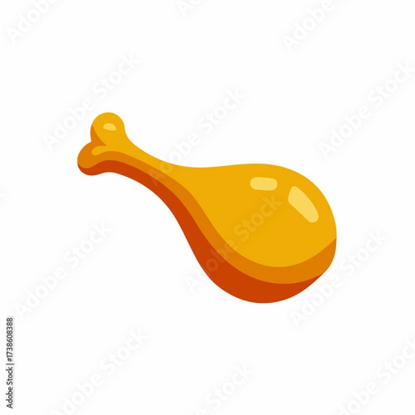 Obraz Sleek Chicken Leg Minimalistic Flat Icon