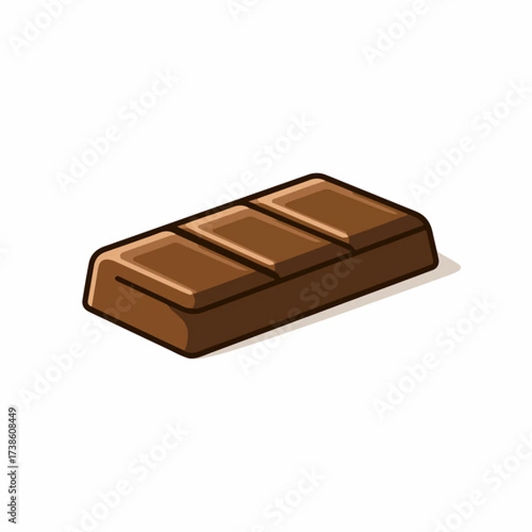 Fototapeta Chocolate Bar Classic Flat Vector Icon