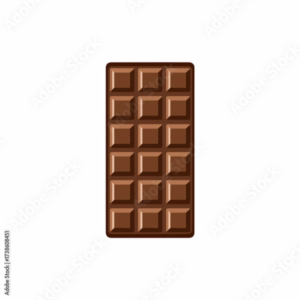 Obraz Classic Chocolate Bar Flat Vector Icon