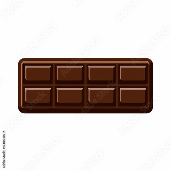 Obraz Chocolate Bar Classic Vector Icon Design