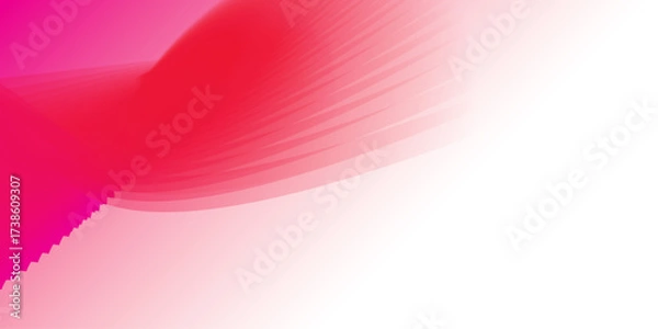 Fototapeta An abstract pink and purple wave design with soft light creates a vibrant digital vector illustration for a modern background pattern