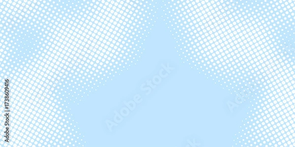 Fototapeta Blue abstract halftone dot pattern vector illustration for digital art texture and wallpaper design