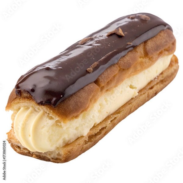 Fototapeta Eclair on transparent background Eclair on transparent background