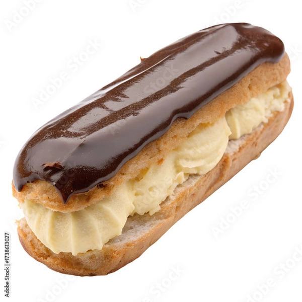 Fototapeta Eclair on transparent background Eclair on transparent background