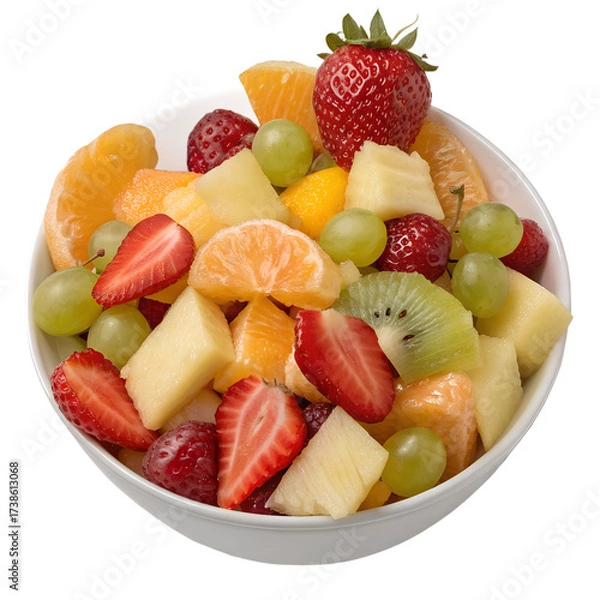 Fototapeta Fruit Salad on transparent background