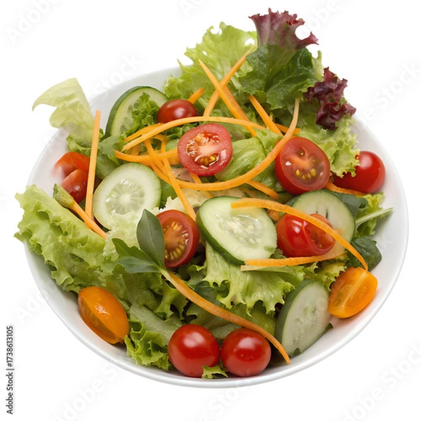 Fototapeta Garden Salad on transparent background