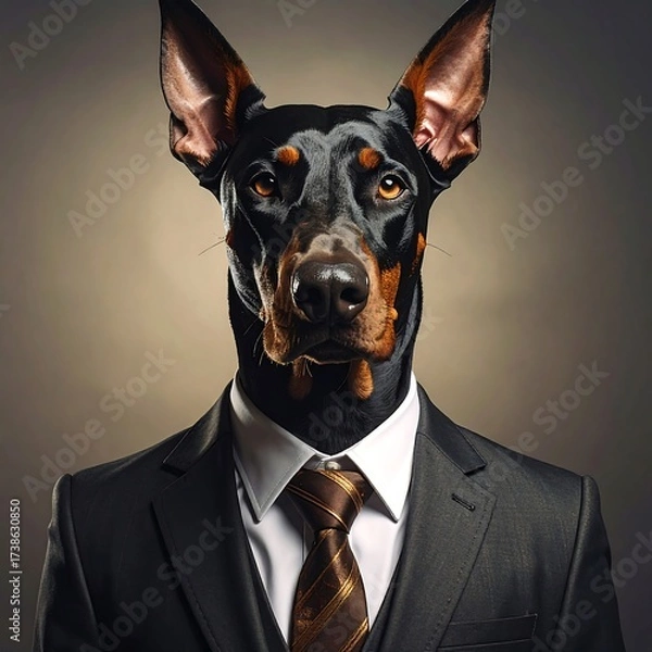 Obraz Dog in a suit