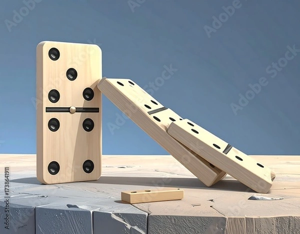 Obraz Dominoes falling