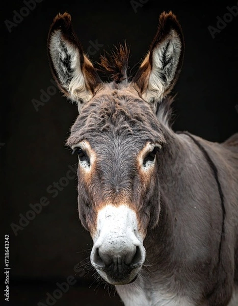 Obraz Donkey portrait close-up