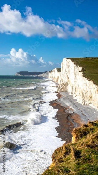 Obraz Dramatic coastal cliffs