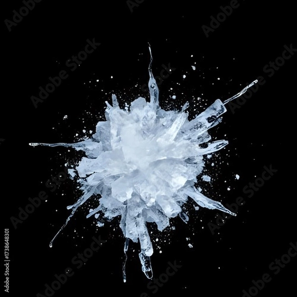 Fototapeta white paint splashes