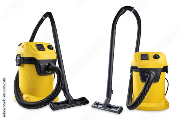 Obraz Construction vacuum cleaner on a white isolated background