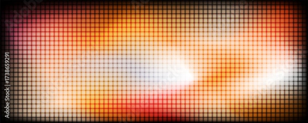 Fototapeta Pixel grid with soft gradient, smooth and flowing aesthetic, modern glass fractal effect.Minimal background for design, technology, presentations and creative projects