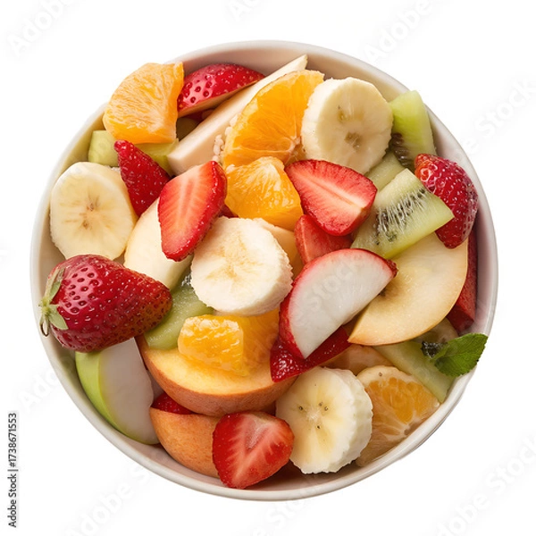 Obraz Fruit Salad on transparent background