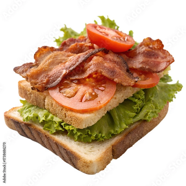 Obraz BLT Sandwich on transparent background