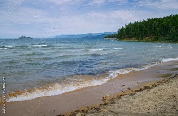Fototapeta Chivyrkuisky gulf of Lake Baikal
