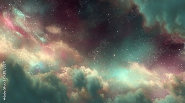 Fototapeta Milky way galaxy with stars and space dust in the universe, Night landscape with colorful milky way and stars, Beautiful universe galaxy milky way and stars.