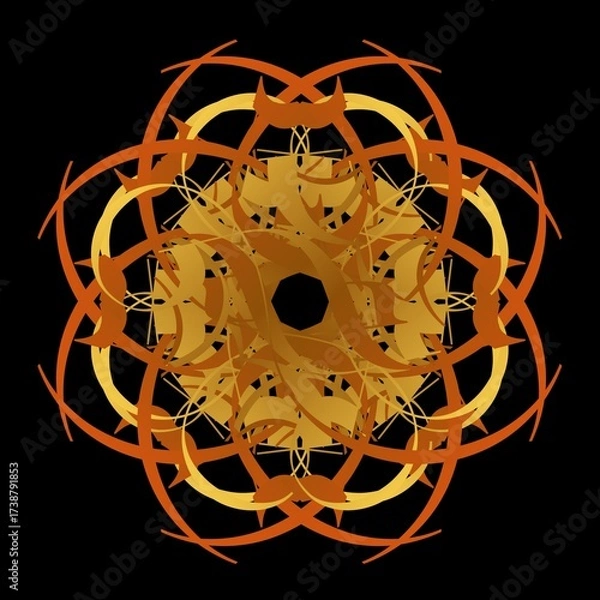 Obraz Mandala Style Abstract Pattern Illustration