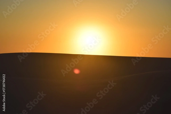 Obraz sunset in the desert