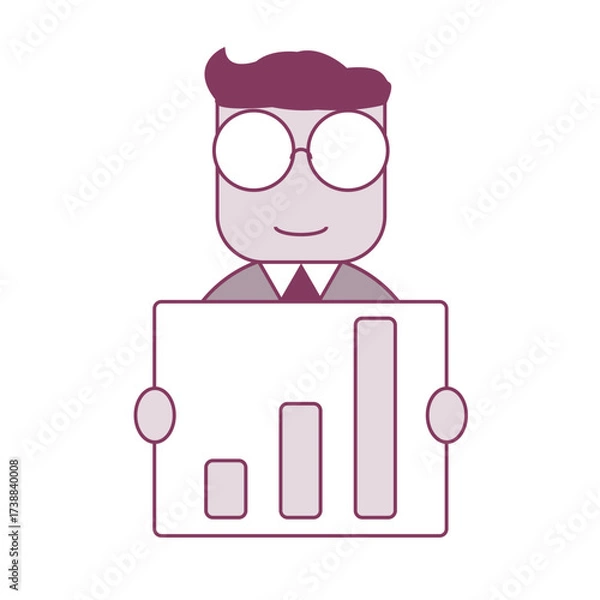 Fototapeta financial business avatar