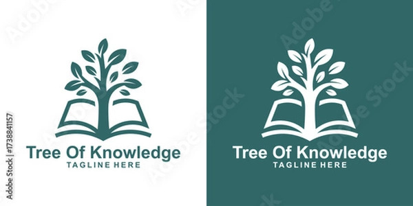 Fototapeta Tree of Knowledge – Education, Learning, and Wisdom Vector Design