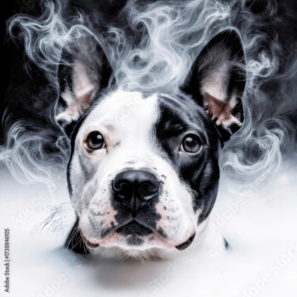 Obraz Majestic Canine Emerging from Fluid Motion