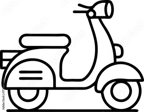 Obraz scooter vector illustration