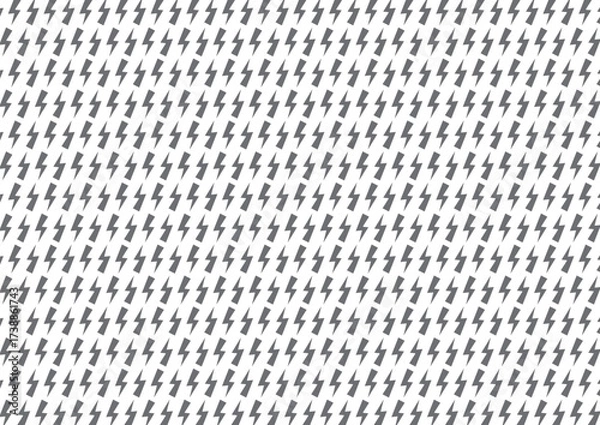 Obraz grey thunderbolt seamless pattern background vector design