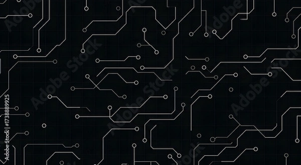 Obraz electronic circuit board background