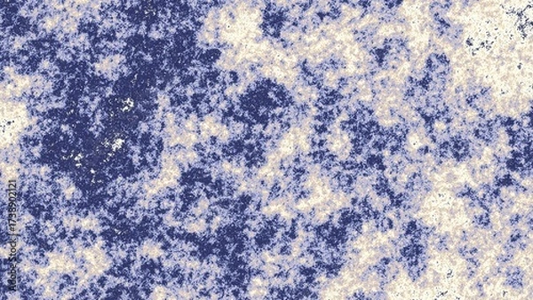 Fototapeta Striking dark blue and off-white abstract texture with a dynamic, almost cloud-like pattern. Great for impactful backgrounds, artistic overlays, or modern design projects.