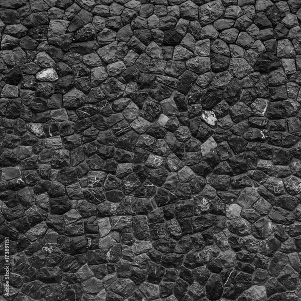 Fototapeta Texture and background of granite stone wall.