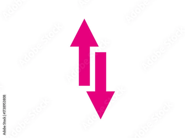 Obraz up down arrow symbol