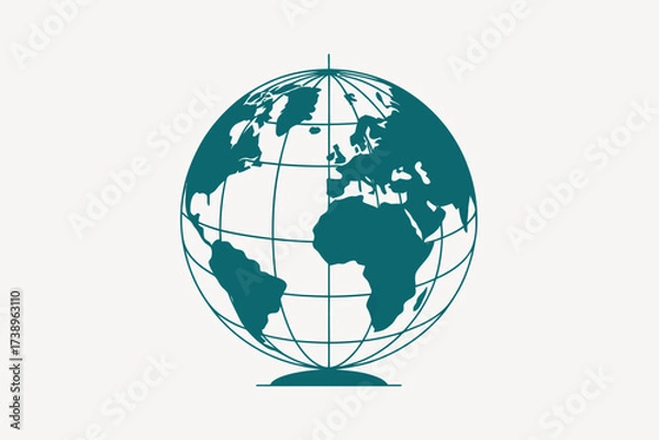 Obraz Earth Globe Symbol Illustration