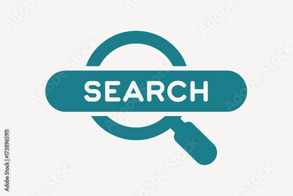 Obraz Magnifier Icon Vector