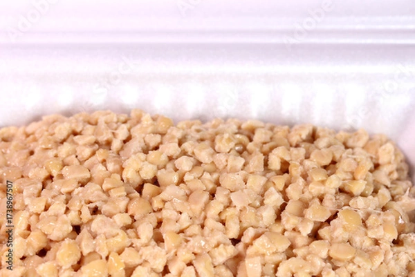 Obraz パック入りのひきわり納豆　クローズアップ