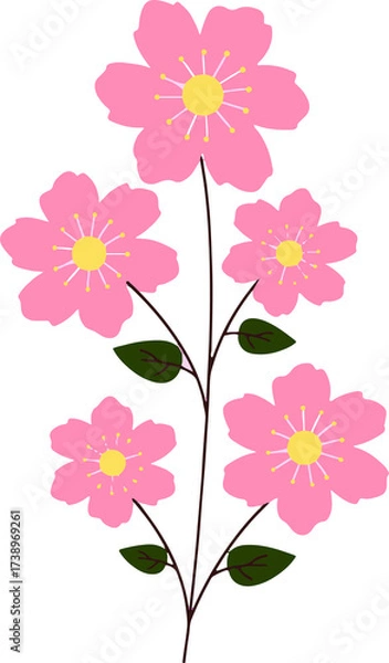 Obraz the most beautiful flowers  vector