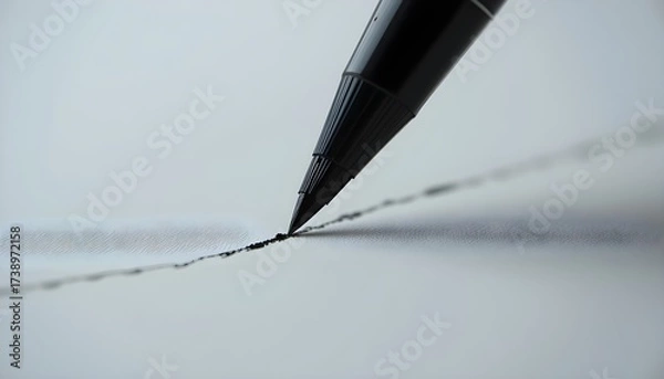 Fototapeta 노트에 적힌 연필을 확대