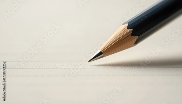 Fototapeta 노트에 적힌 연필을 확대
