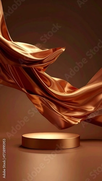 Obraz Podium with Satin Fabric